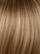 NM Butterscotch Balayage-R | A modern blend of chocolate brown, medium copper brown, and light ash blonde, finished with a soft dark root for added depth, dimension, and effortless sophistication.