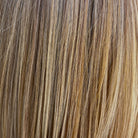 Caramel Blonde-R | 30/27/613+10 | Light brown rooted, blend of light gold blonde, hint of strawbery blonde and light auburn with the balance of cool, light blonde highlights.
