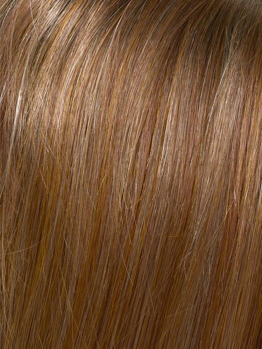 Envy Wigs | CREAMED COFFEE | Medium Brown roots and base with Cinnamon and Golden Blonde highlights