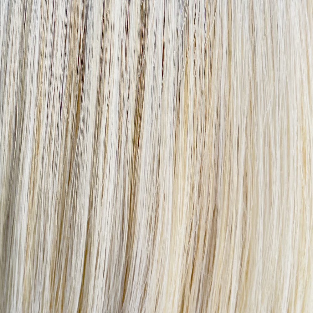 Crushed Almond Blonde-R | 14/17/101+18 | Creamy, cooler blend of light to medium sandy blonde with chunky highlights of light ash blonde and platinum creating soft neutral light blonde with light and medium blended root color.