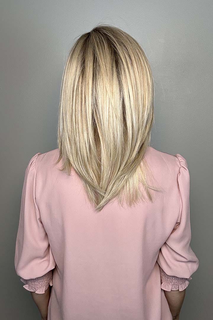 Cheryl in Peppermint by Belle Tress in Tres Leches Bonde Side 2