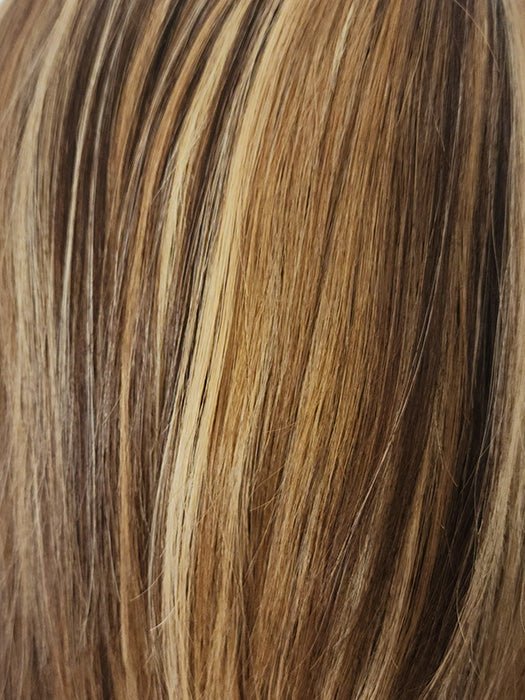 Jolie - With a base of rich brown, complemented by highlights of light brown and chunky medium natural-ash blonde highlights, Jolie offers a natural color with depth and texture. 