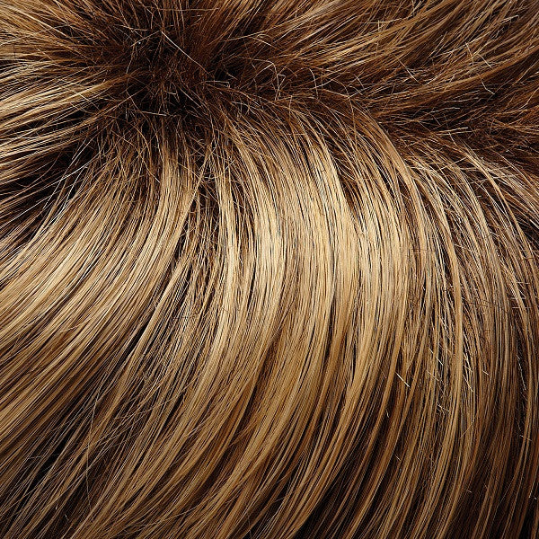 Jon Renau Wigs | 24BT18S8 | Medium Natural Ash and Light Natural Gold Blonde Blend, Shaded with Medium Brown