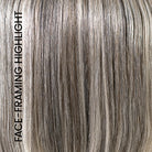Smoky Toffee Lighted | EL52/38/49/R8 | Light and Dark blends of Salt and Pepper and Brown with Root and Face Framing Highlights
