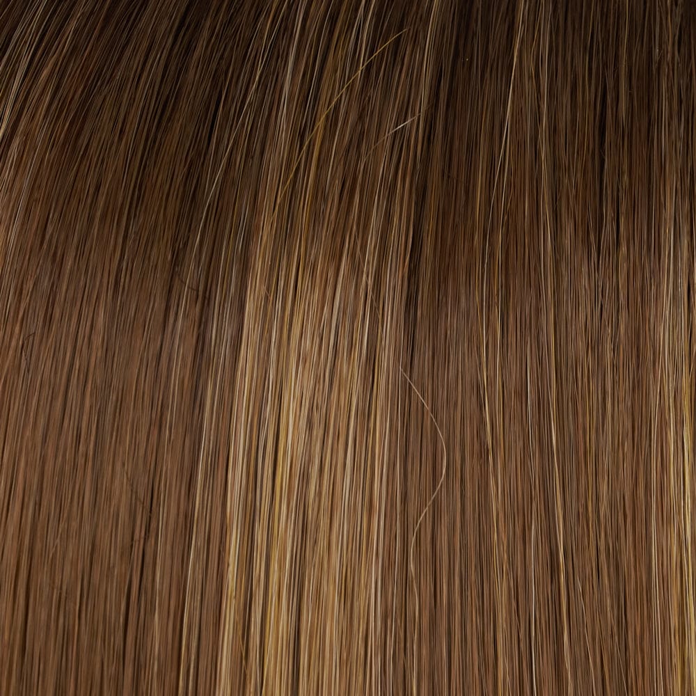 FS26/31S6 | Salted Caramel | Medium Natural Red Brown with Medium Red Gold Blonde Bold Highlights, Shaded with Brown