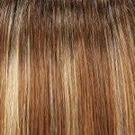 FS26/31S6 | Salted Caramel | Medium Natural Red Brown with Medium Red Gold Blonde Bold Highlights, Shaded with Brown
