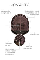 Joviality by Gabor cap construction | Basic wefted cap with lace front