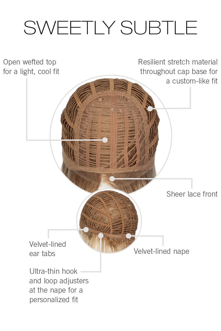 Sweetly Subtle by Gabor Cap Construction | Basic wefted cap with lace front