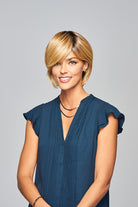 Woman is wearing Enlighten wig by Gabor in SS Medium Blonde | Front
