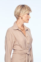 Woman wearing Friendship wig by Gabor in SS Light Blonde | Right Side