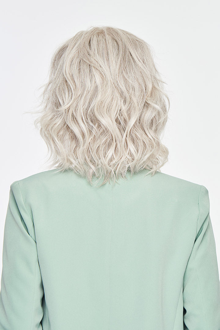Model wearing Lively wig by Gabor in Light Grey | Back