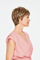 Woman wearing Optimistic wig by Gabor in Brown Blonde | Right Side