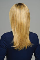 Woman wearing Revelry wig by Gabor in SS Medium Blonde | Back