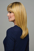 Woman wearing Revelry wig by Gabor in SS Medium Blonde | Left Side