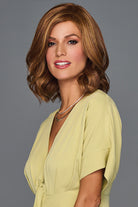 Woman wearing Stunning View wig by Gabor in Medium Red | Front looking over shoulder