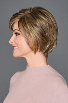 Woman wearing Wonderful Wit wig by Gabor in Brown/Blonde | Left Side