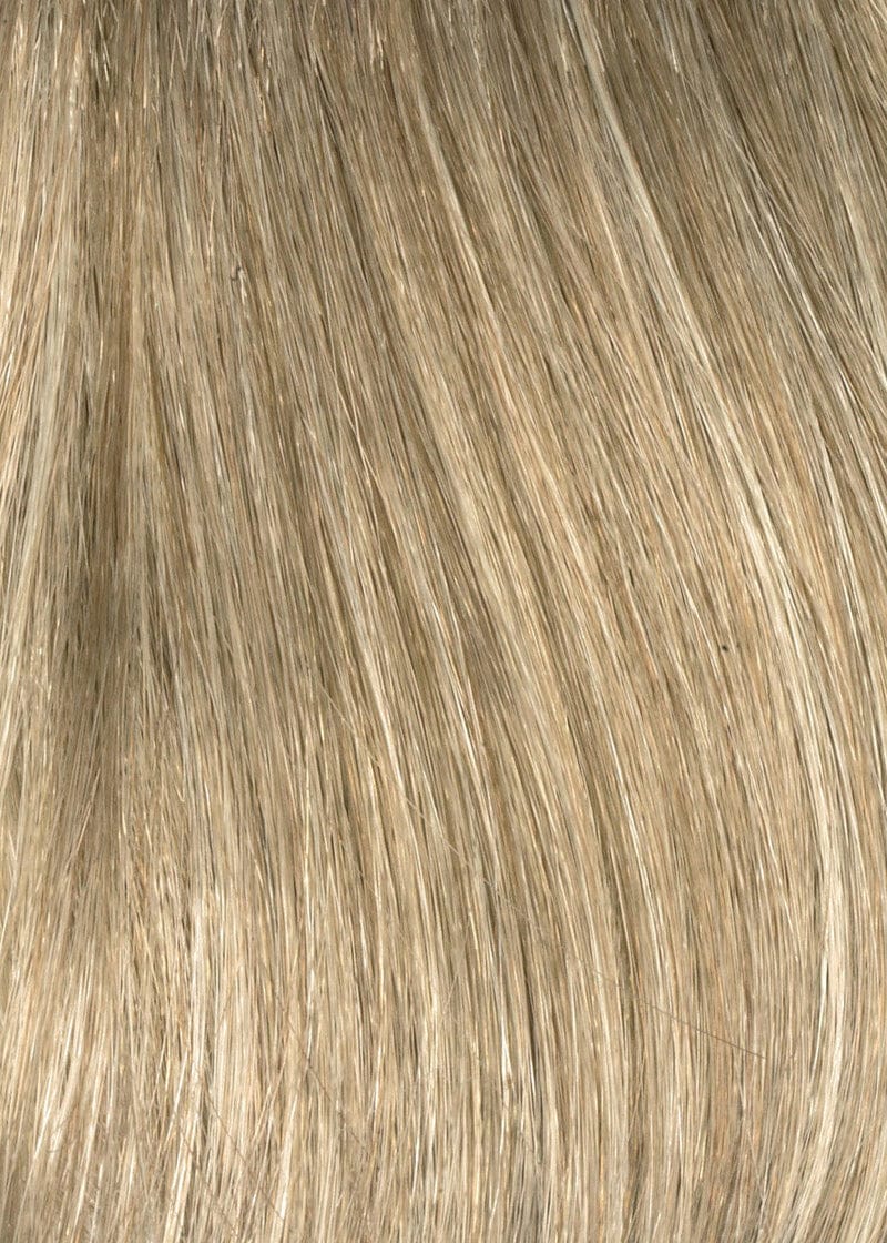 Ginger Cream | A dark beige blonde underneath topped for that “cool” look with an iced blonde