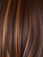 Glazed Auburn-R | Stunning fusion of deep red, medium copper, and dark chocolate root. This color is the essence of timeless beauty.