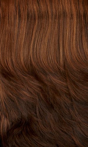 HAZELNUT-Dark brown with strawberry highlights