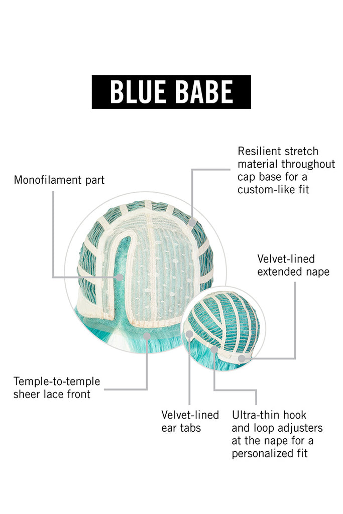 Blue Babe Wig by Hairdo | Cap Construction