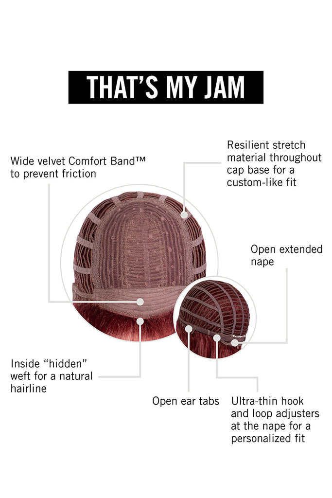 That's My Jam Wig by Hairdo | Cap Construction