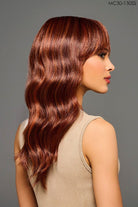 Model is wearing Kaliyah wig by Kim Kimble in MC30-130SS Cherry Cola | Right Side