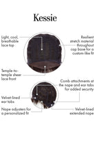 Kessie wig by Kim Kimble Cap Construction