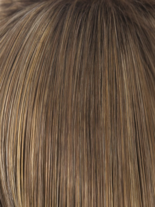 MOCHACCINO R | Medium Brown with Light Brown Base and Strawberry Blonde highlights with Dark Brown roots
