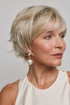 Mio by Noriko short blonde layered pixie wig with a natural lace front and soft, face-framing fringe.