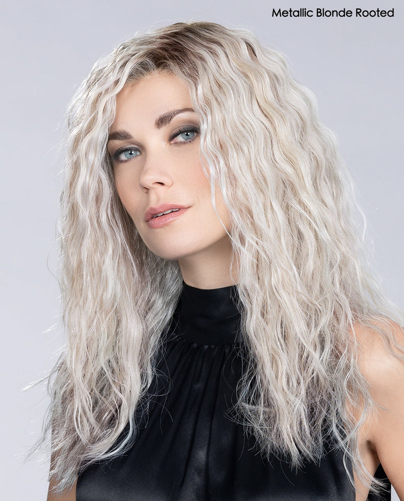 Music Wig by Ellen Wille | Metallic Blonde Rooted (Styled Wavy)