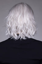Woman wearing Naples wig by Belle Tress in Oyster Gray | Back