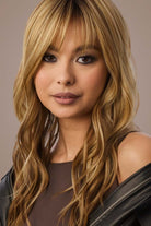 Woman with Posh Wavez Bronzed Honey hairstyle