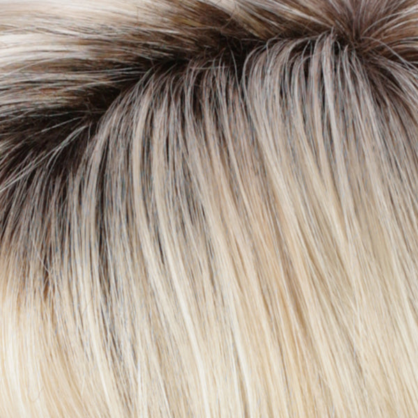 Estetica Wigs | RH26/613RT8 | Golden Blonde with Pale Blonde Highlights & Golden Brown Roots