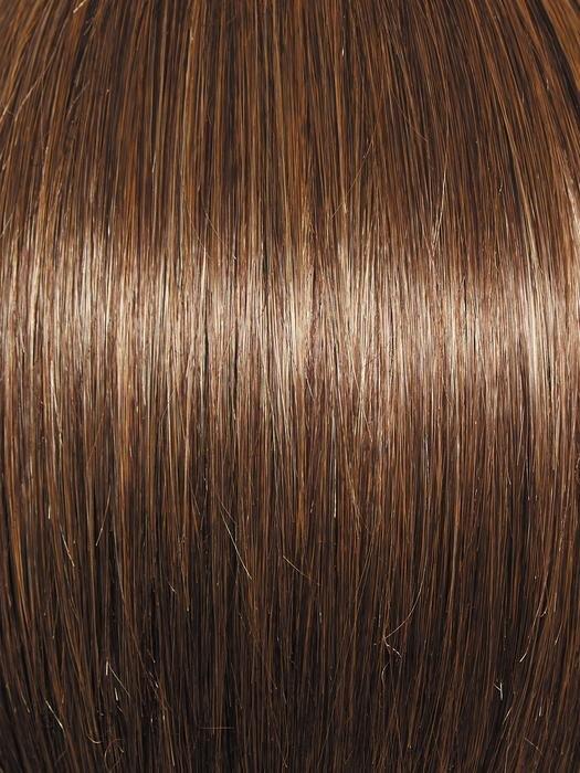 Raquel Welch Wigs | R9F26 MOCHA FOIL | Warm, Medium Brown With Gold Highlights Around the Face
