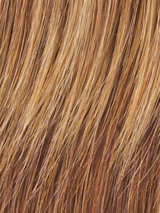 R29S+ - Glazed Strawberry - Light Red With Golden Blonde Highlights