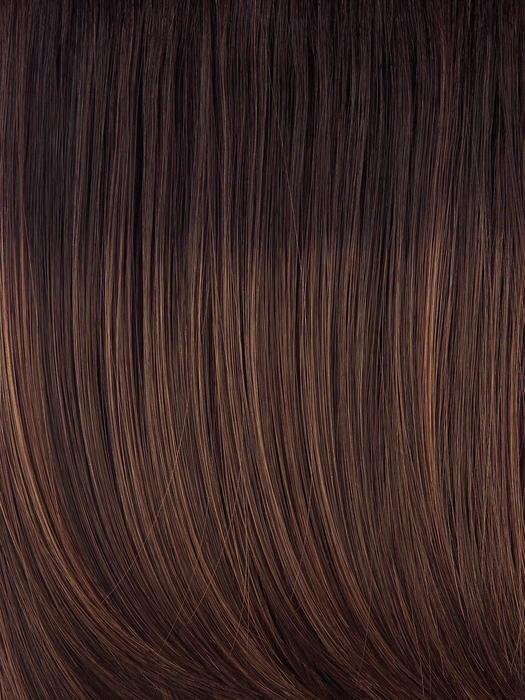 SS10 SHADED CHESTNUT | Rich Medium Brown Evenly with Light Brown Highlights with Dark Roots