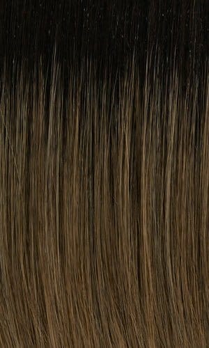 SESAME-Ash brown with gold blonde highlights and dark brown roots