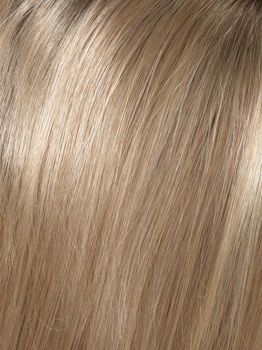 Envy Wigs | SPARKLING CHAMPAGNE | Medium Brown roots with overall Strawberry Blonde base and soft Golden Blonde highlights