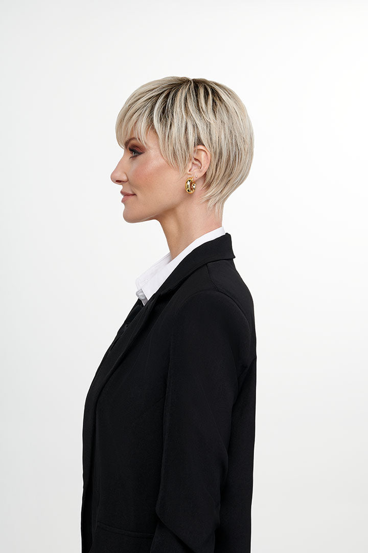 Woman wearing The Free Spirit wig by TressAllure in 613/1001/R18 | Left Side