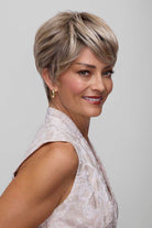 Woman wearing Tess wig by Jon Renau in FS17/101S18 | Right side featured