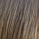 Close-up of Firenze synthetic wig in Cake Batter Blonde, showing long, layered, wispy strands.
