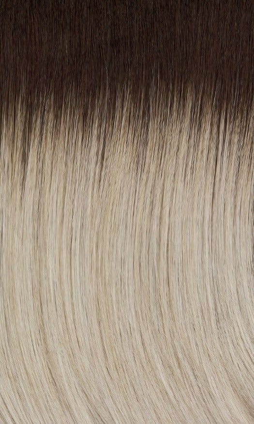 60/101GR | Silver tones with light platinum highlights and brown roots