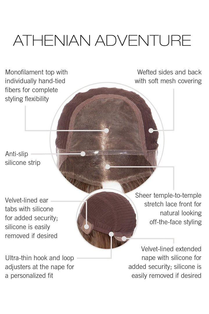 Athenian Adventure by Raquel Welch | Lace Front Human Hair Wig | Mono Top - Wig Studio 1