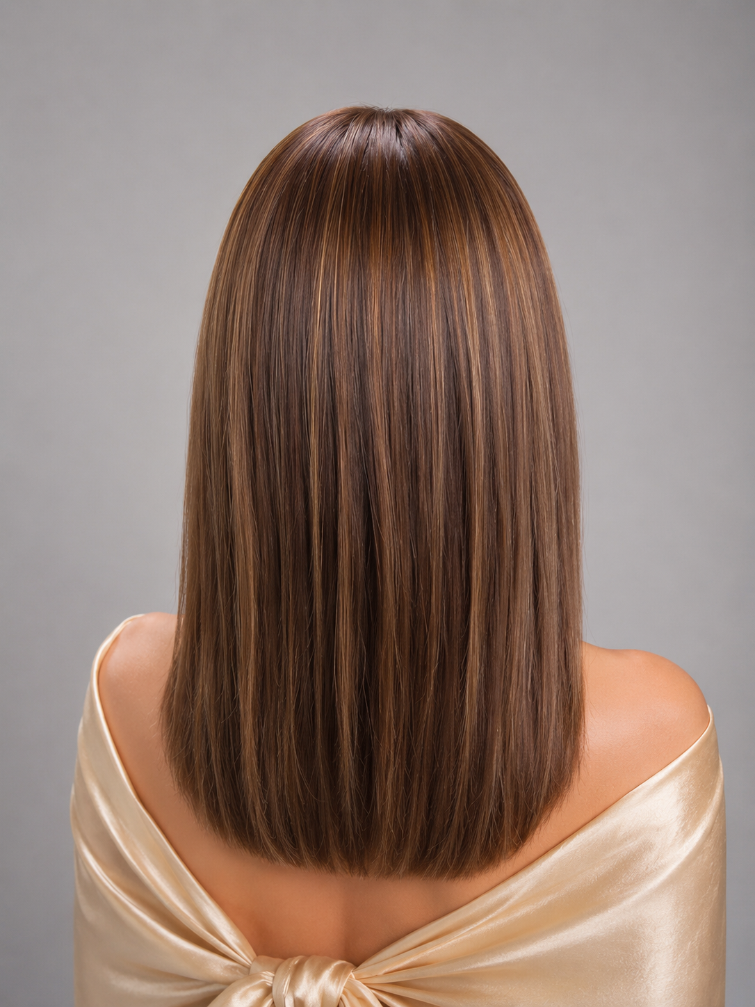 Noisette | A rich brown base with auburn highlights to add warmth and dark blonde highlights to add subtle brightness and dimension for a sun-kissed look.