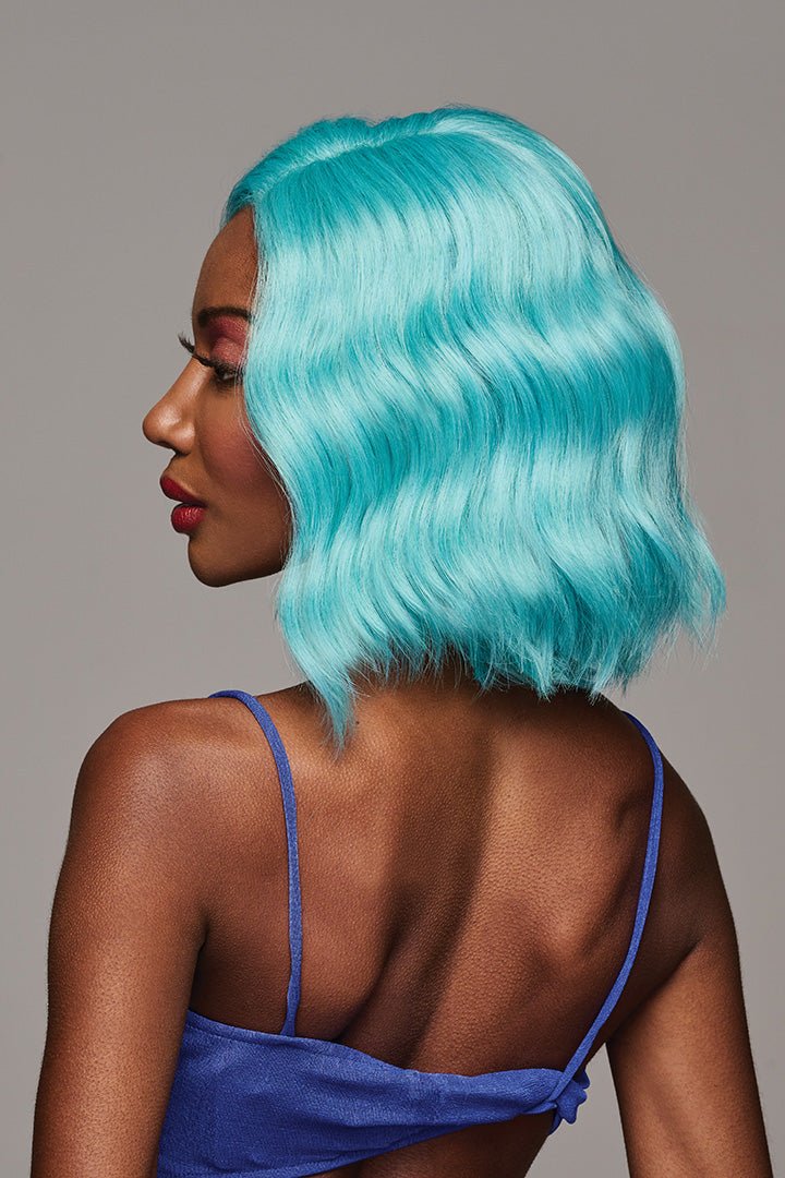 Blue Babe | HF Synthetic Lace Front Wig | Mono Part - Wig Studio 1