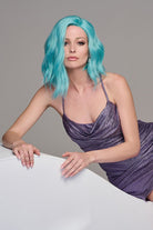 Blue Babe | HF Synthetic Lace Front Wig | Mono Part - Wig Studio 1
