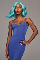 Blue Babe | HF Synthetic Lace Front Wig | Mono Part - Wig Studio 1