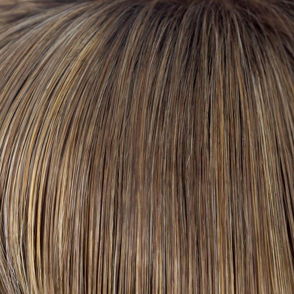 Mochaccino R | Rooted Dark with Light Brown base with Strawberry Blonde highlights