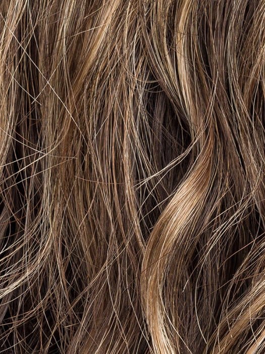 COFFEE-BROWN-ROOTED 8.6.16 | Medium Brown and Dark Brown with Medium Blonde Blend with Shaded Roots