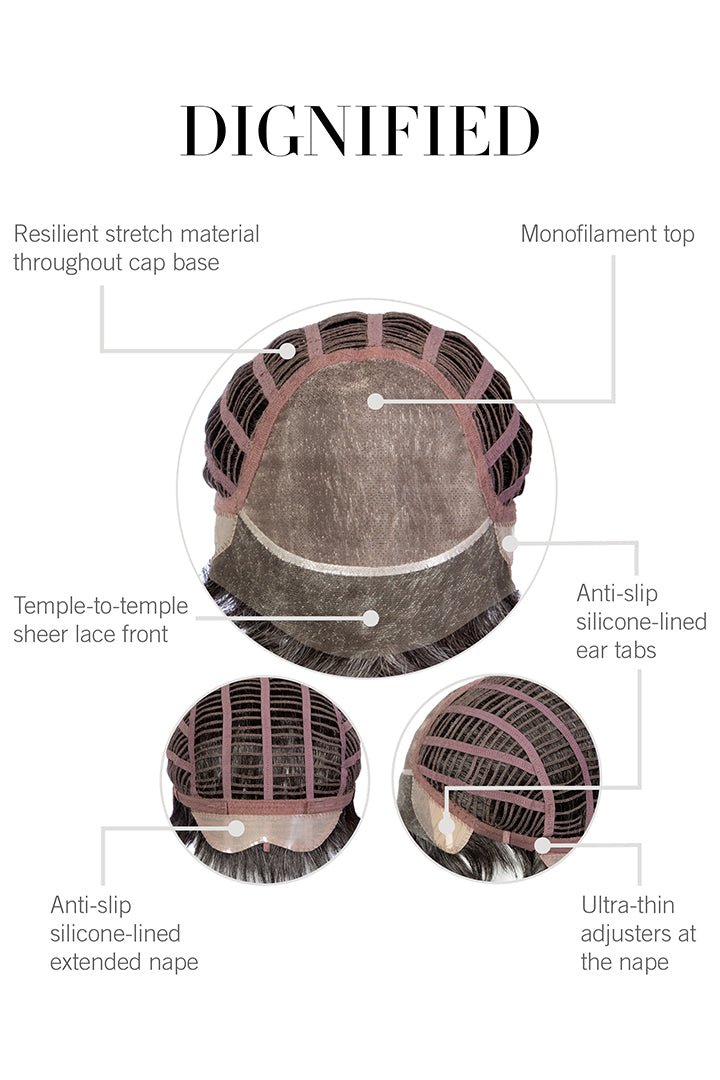 Dignified Men's Wig by HIM | Heat Friendly Synthetic Hair | Average/Large Cap - Wig Studio 1